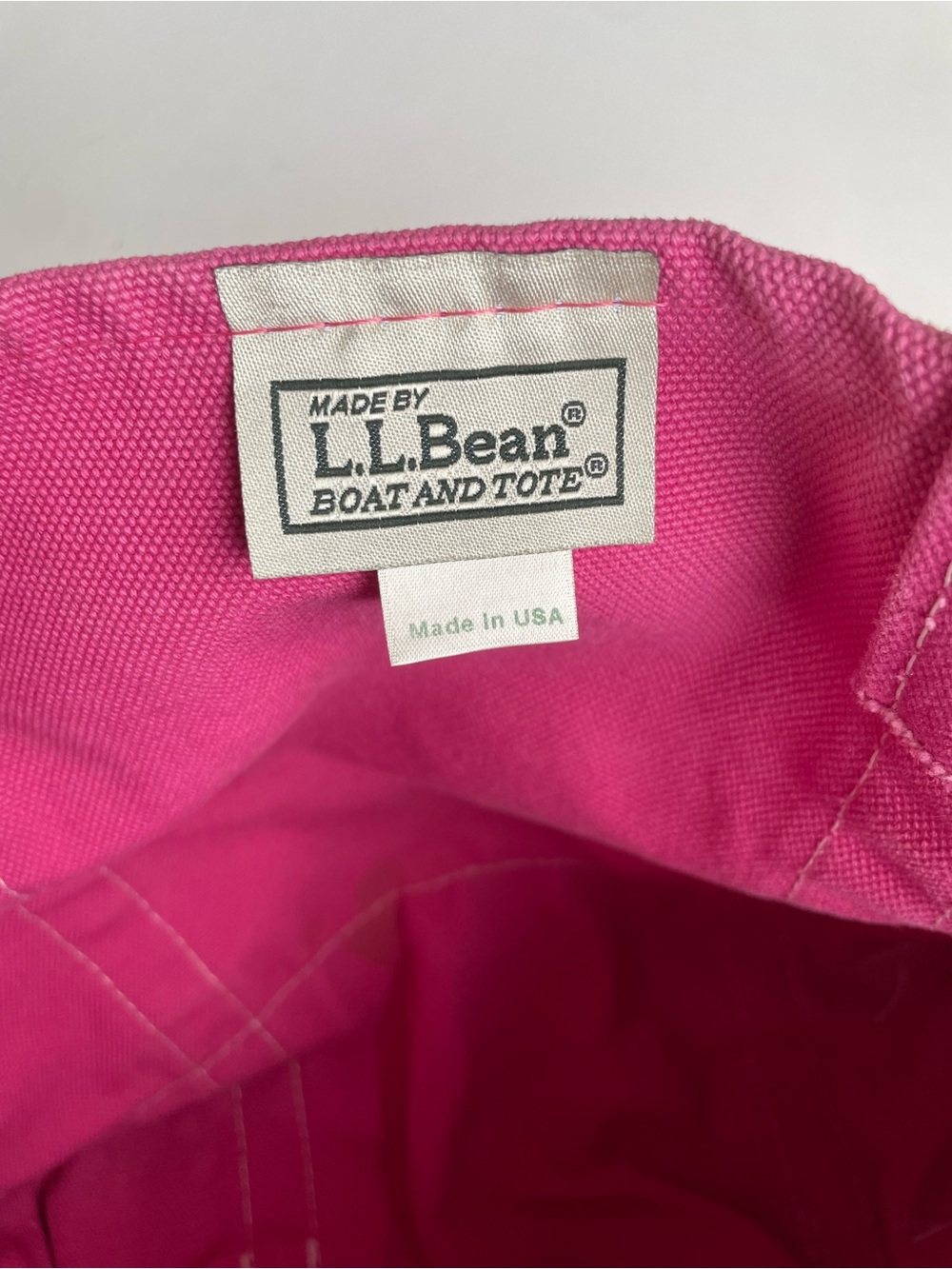 Vintage 90s Y2K L.L. Bean Medium Boat & Tote, Colorblock Pink Purple Orange Teal - Picture 7 of 10